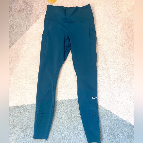 Nike Dri-Fit Blue leggings. Size Small. - Picture 1 of 2
